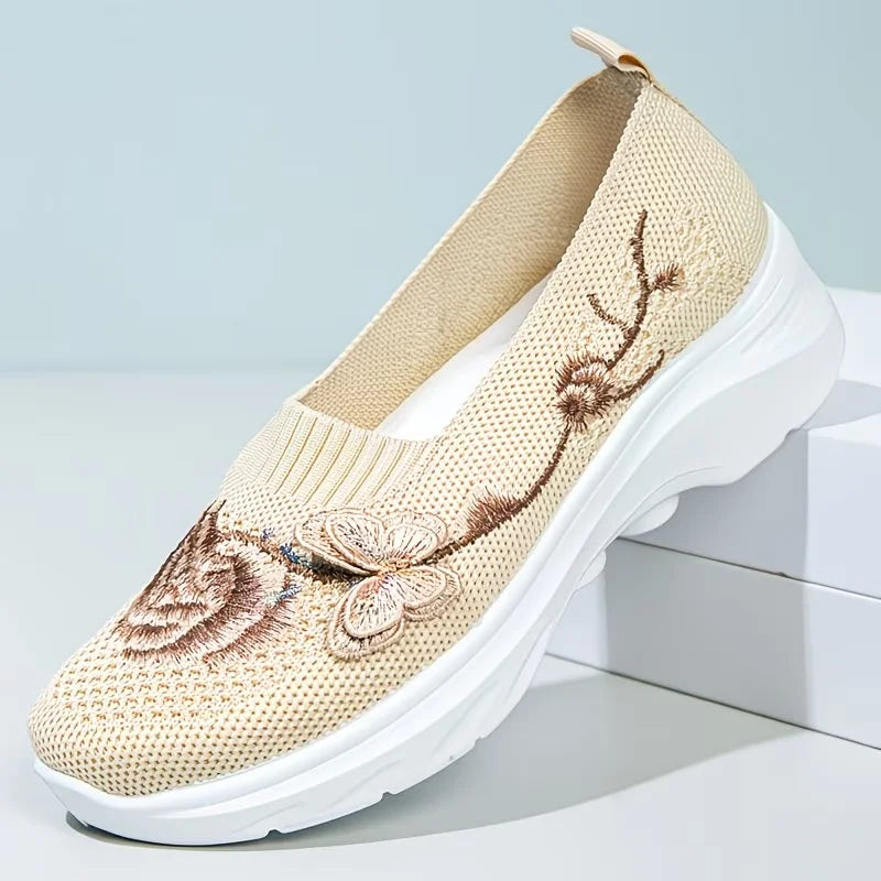 Carolyn | Butterfly Embroidered Loafers