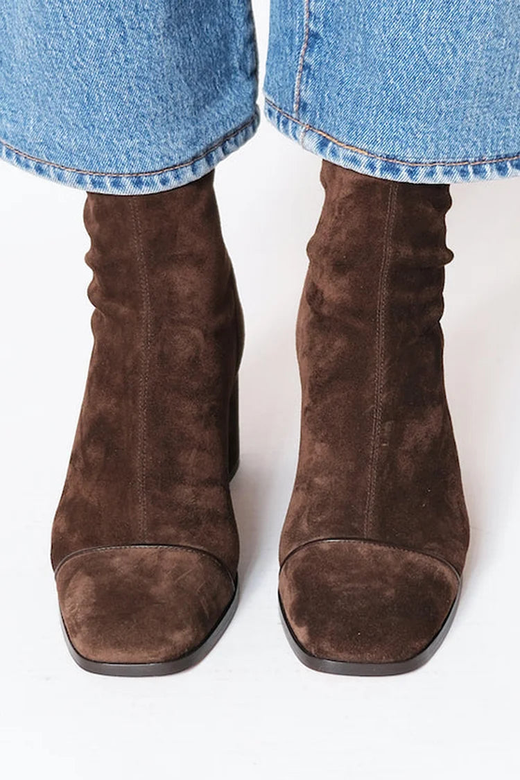 GEMMA | ELEGANT SQUARE-TOE HEELED BOOTS