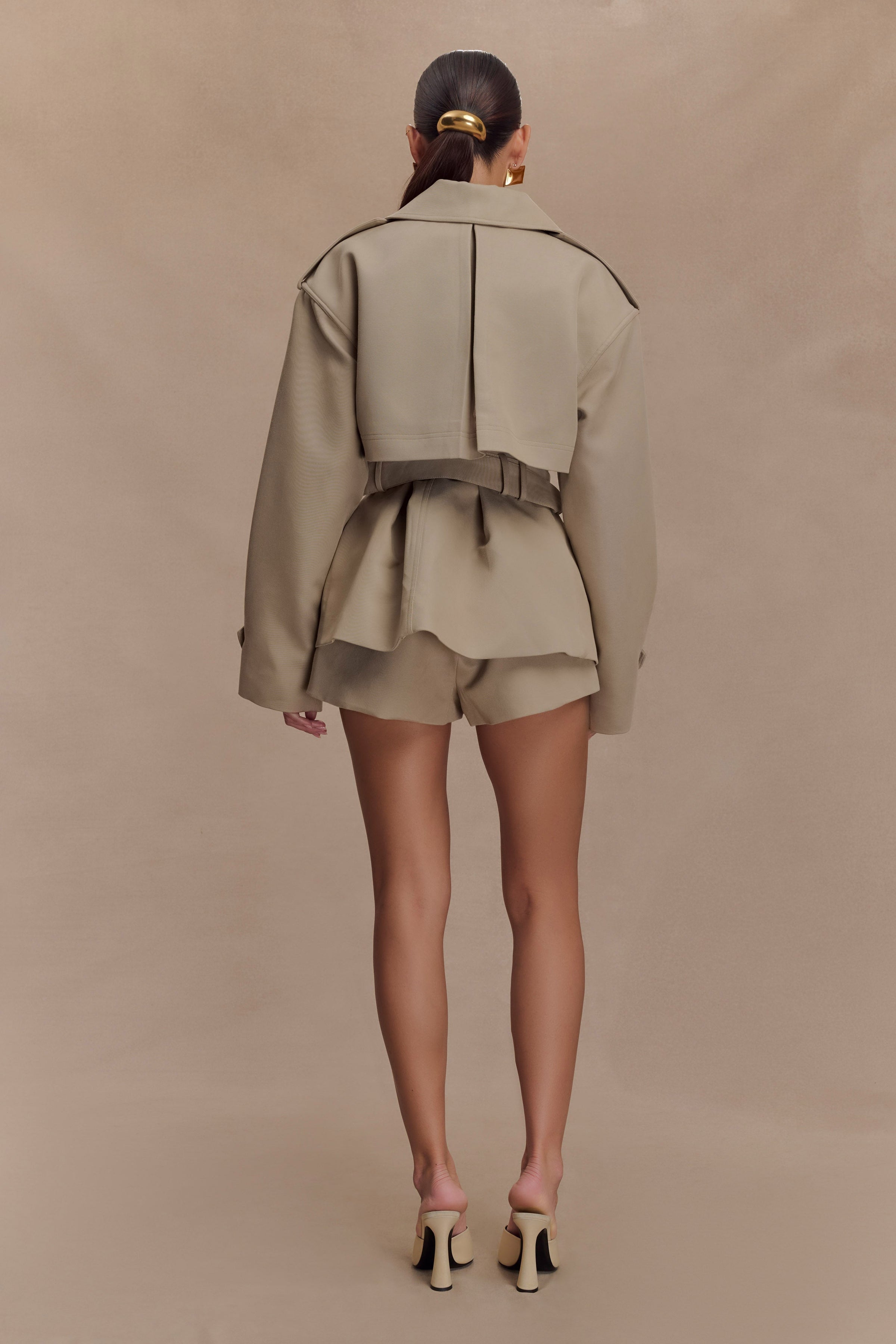 Elsje | Tailored Short Trench Coat with Classic Elegance