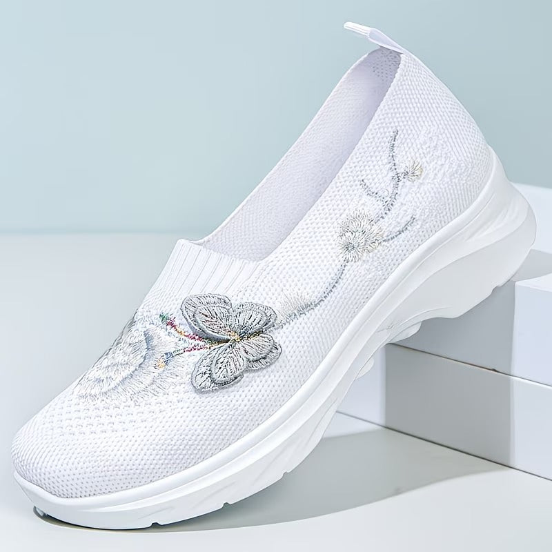 Carolyn | Butterfly Embroidered Loafers