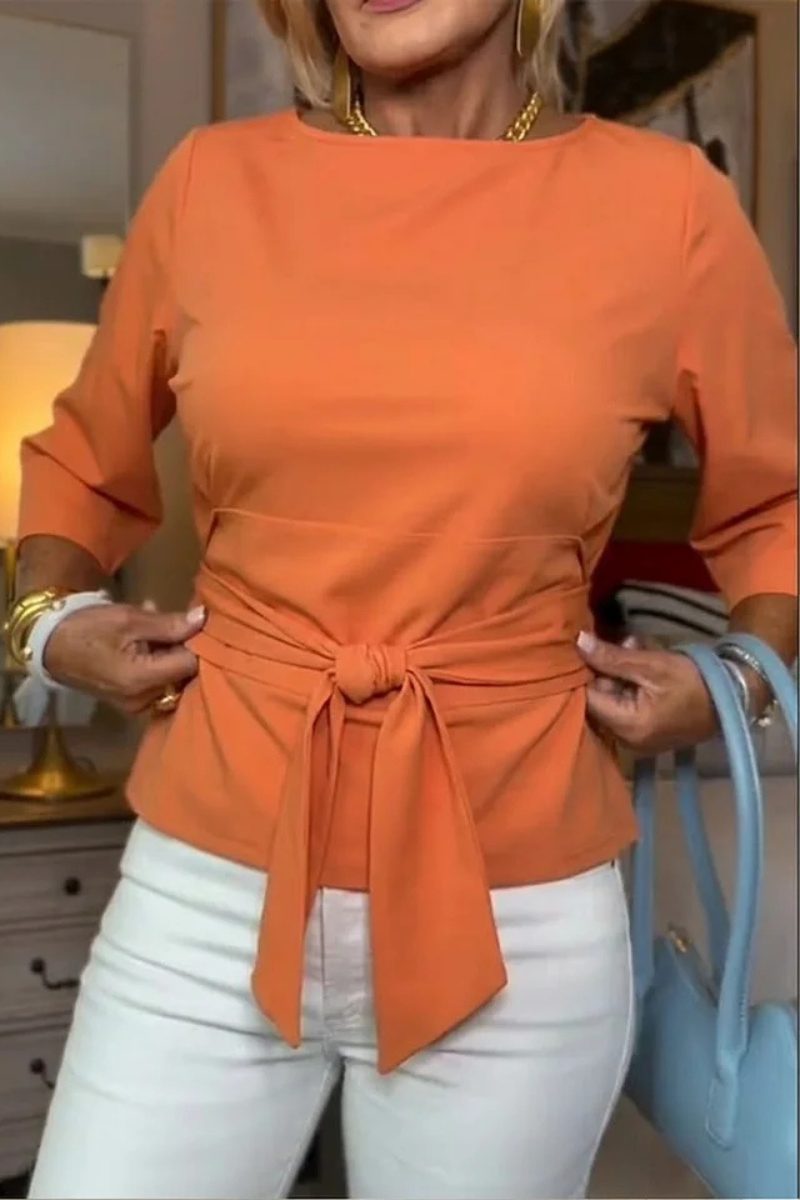 DARIA | ELEGANT TIE-WAIST TOP