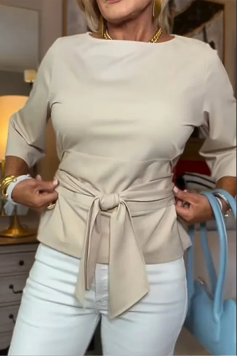 DARIA | ELEGANT TIE-WAIST TOP
