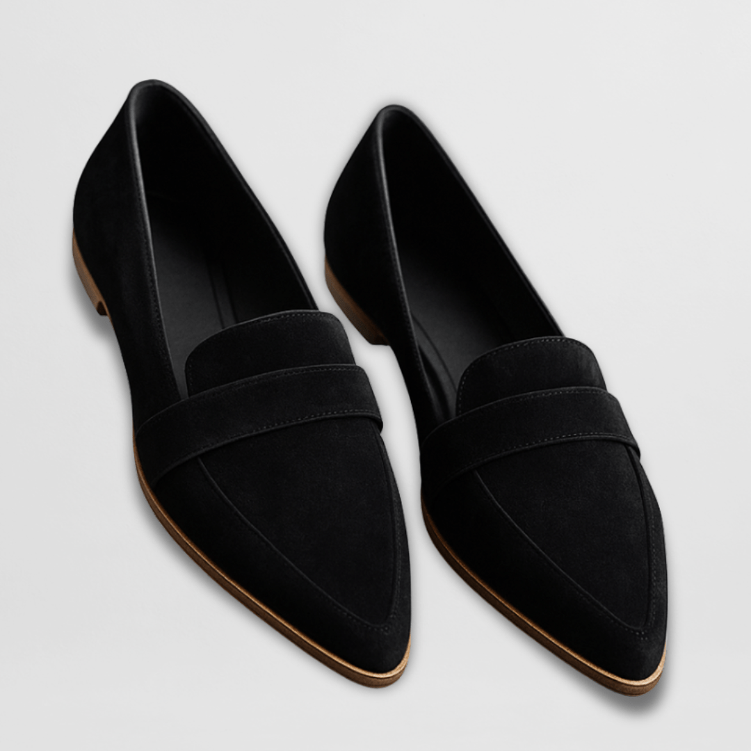 MAGDALENA | POINTED-TOE SUEDE LOAFERS