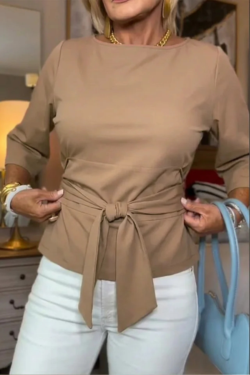 DARIA | ELEGANT TIE-WAIST TOP