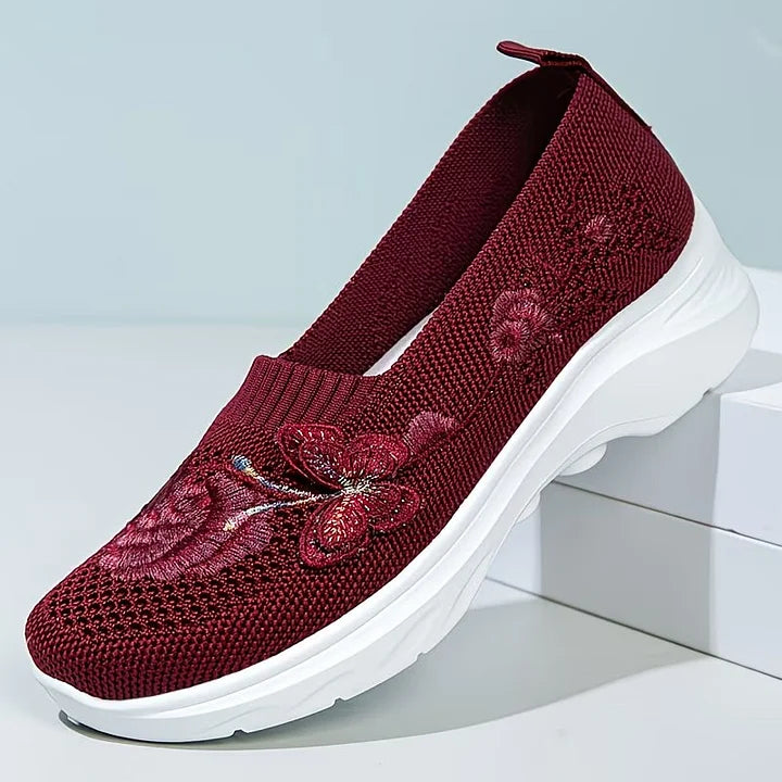 Carolyn | Butterfly Embroidered Loafers