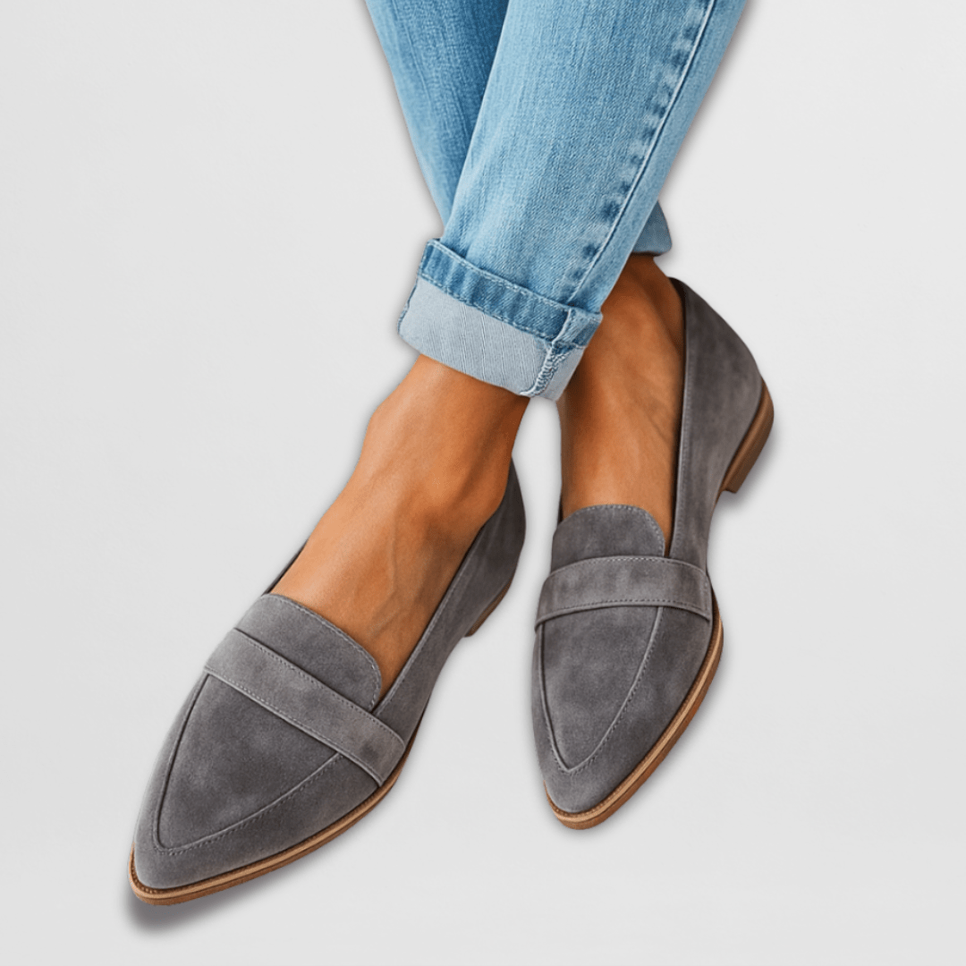 MAGDALENA | POINTED-TOE SUEDE LOAFERS