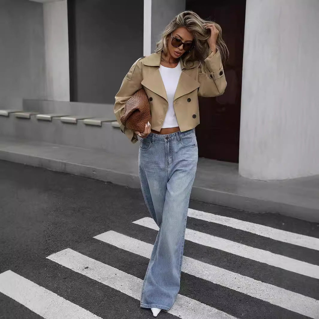 Myrthe | Stylish Short Trench Coat for Every Occasion