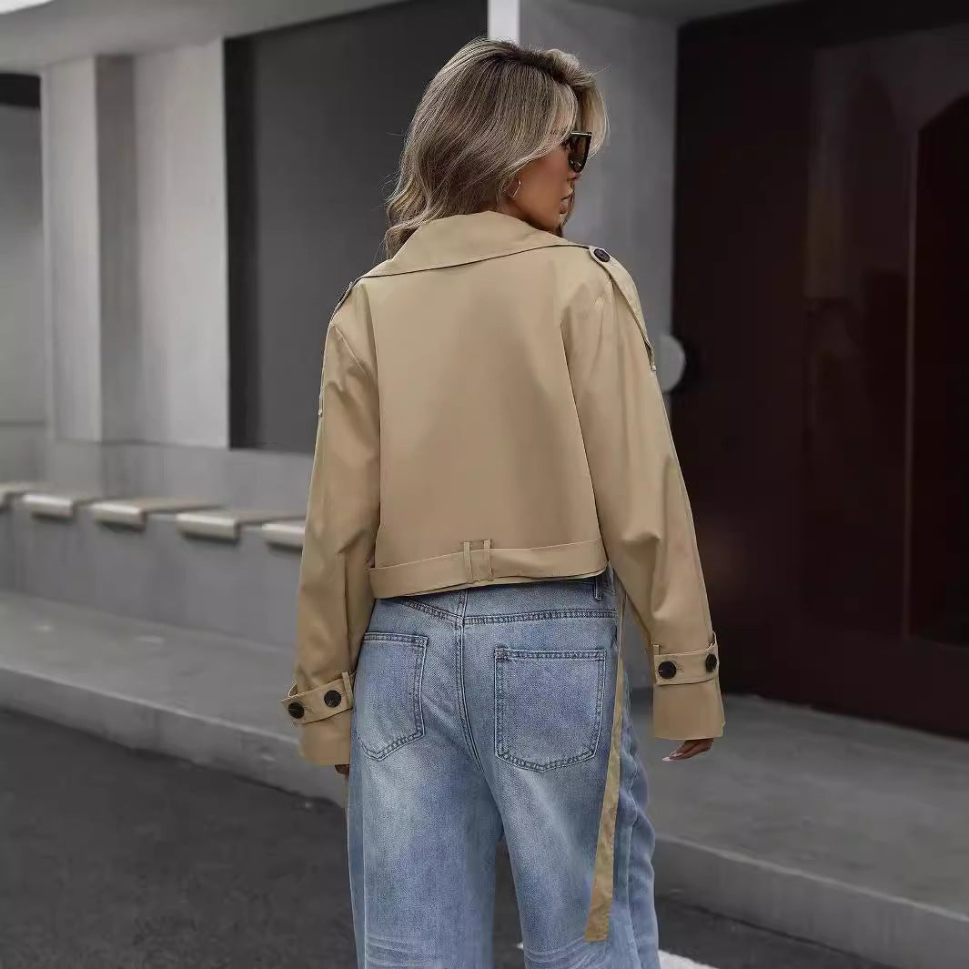 Myrthe | Stylish Short Trench Coat for Every Occasion