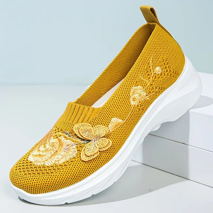 Carolyn | Butterfly Embroidered Loafers