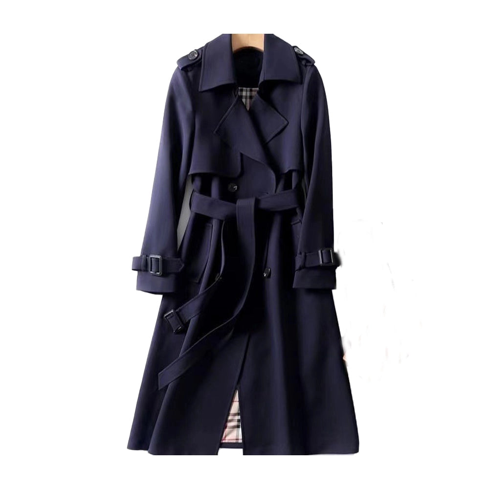 Sophia | Classic Double-Breasted Trench Coat with Belt