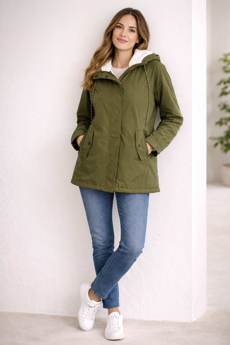 AMELIA | LONG LINED HOODED WINTER JACKET