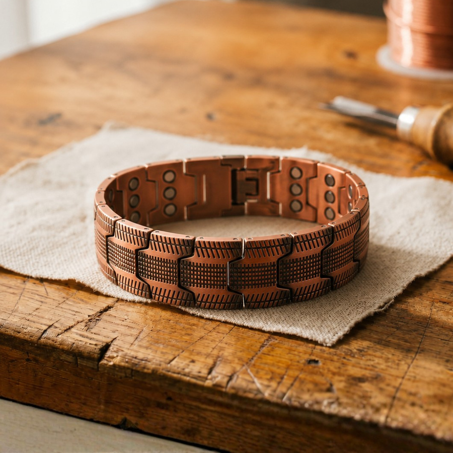 Crag Men's Copper Bracelet