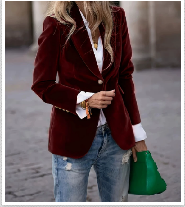 CELINE | ELEGANT VELVET BLAZER