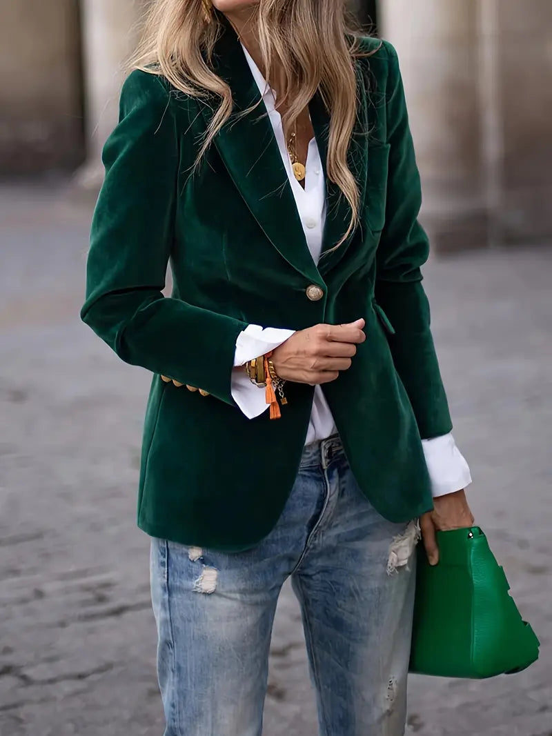 CELINE | ELEGANT VELVET BLAZER