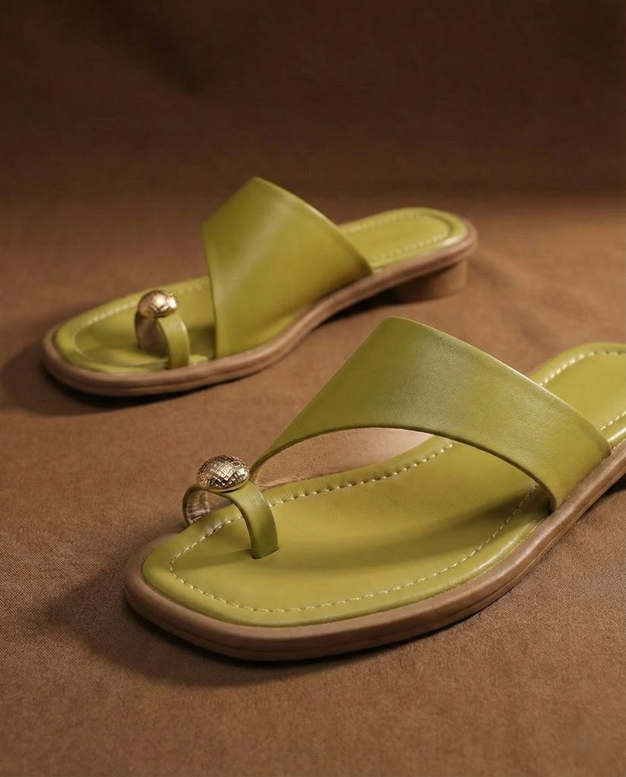 Maeve | Leather Slides