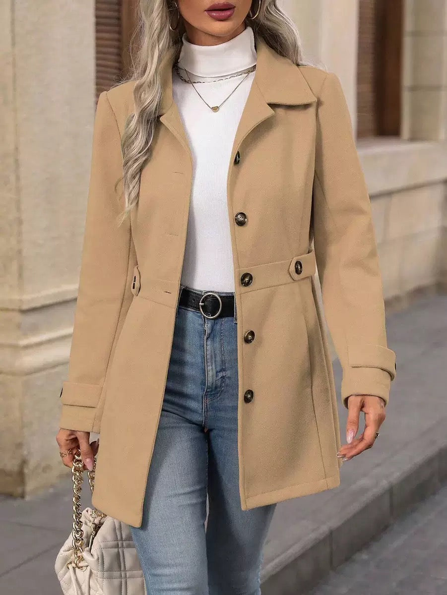 Elena | Classic Belted Coat for Effortless Style