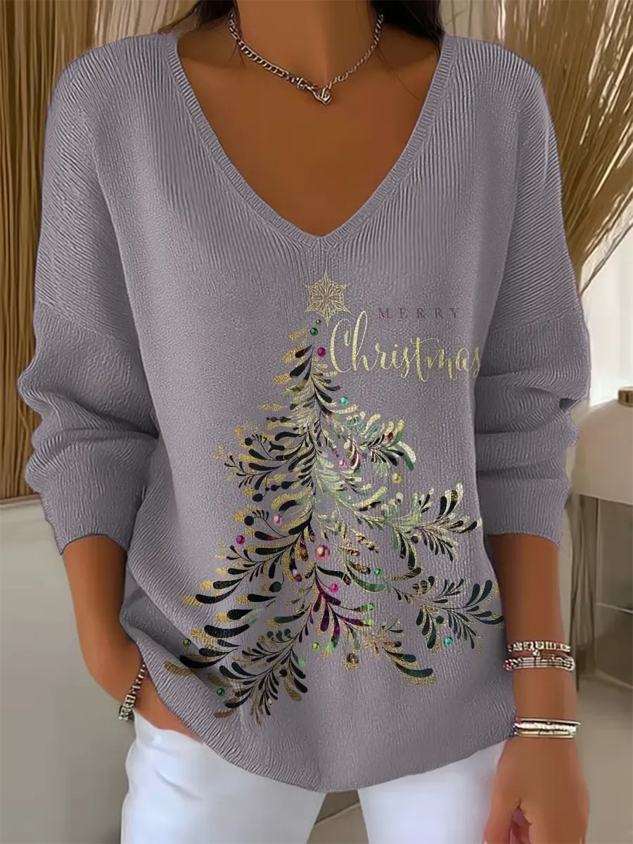 SKYLER | COZY V-NECK KNIT SWEATER