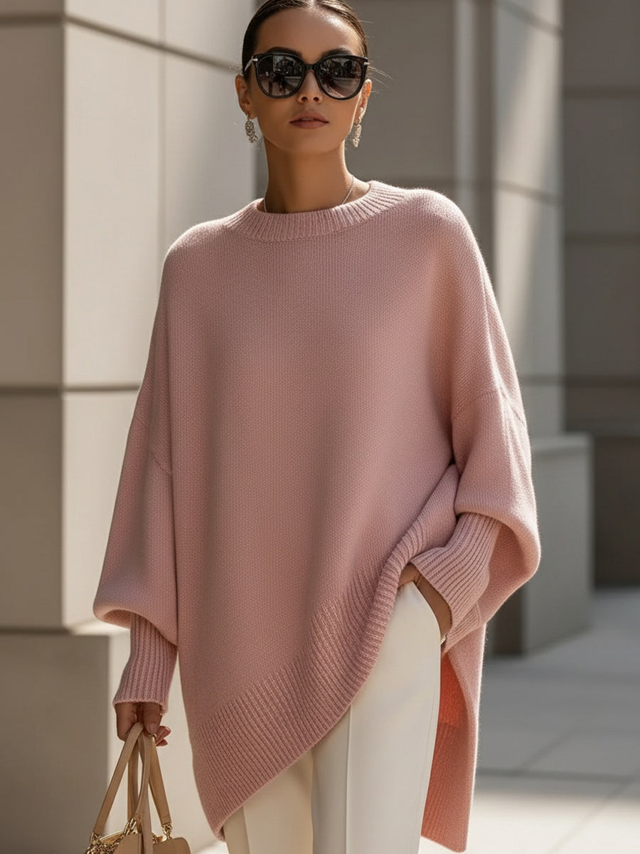 ISOLDE | RELAXED DRAPE KNIT SWEATER