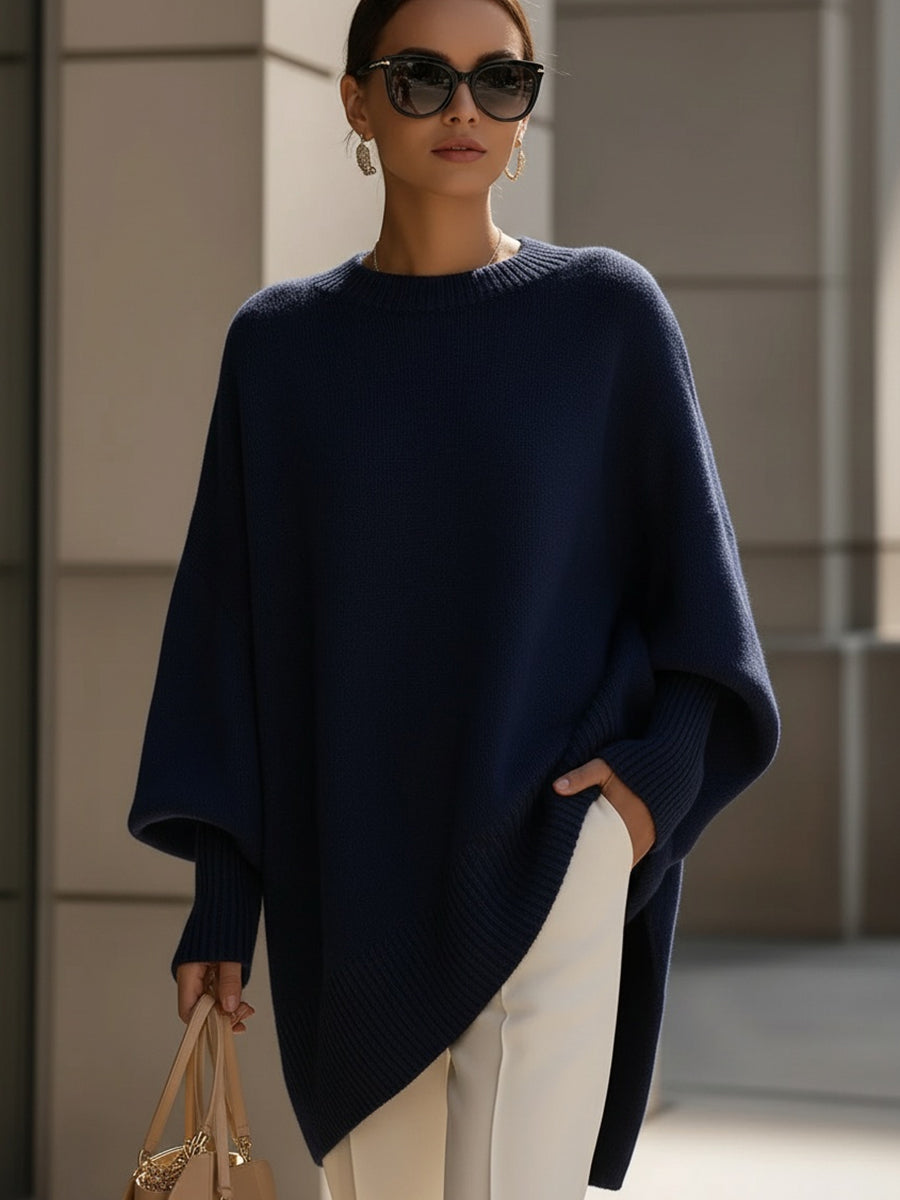 ISOLDE | RELAXED DRAPE KNIT SWEATER
