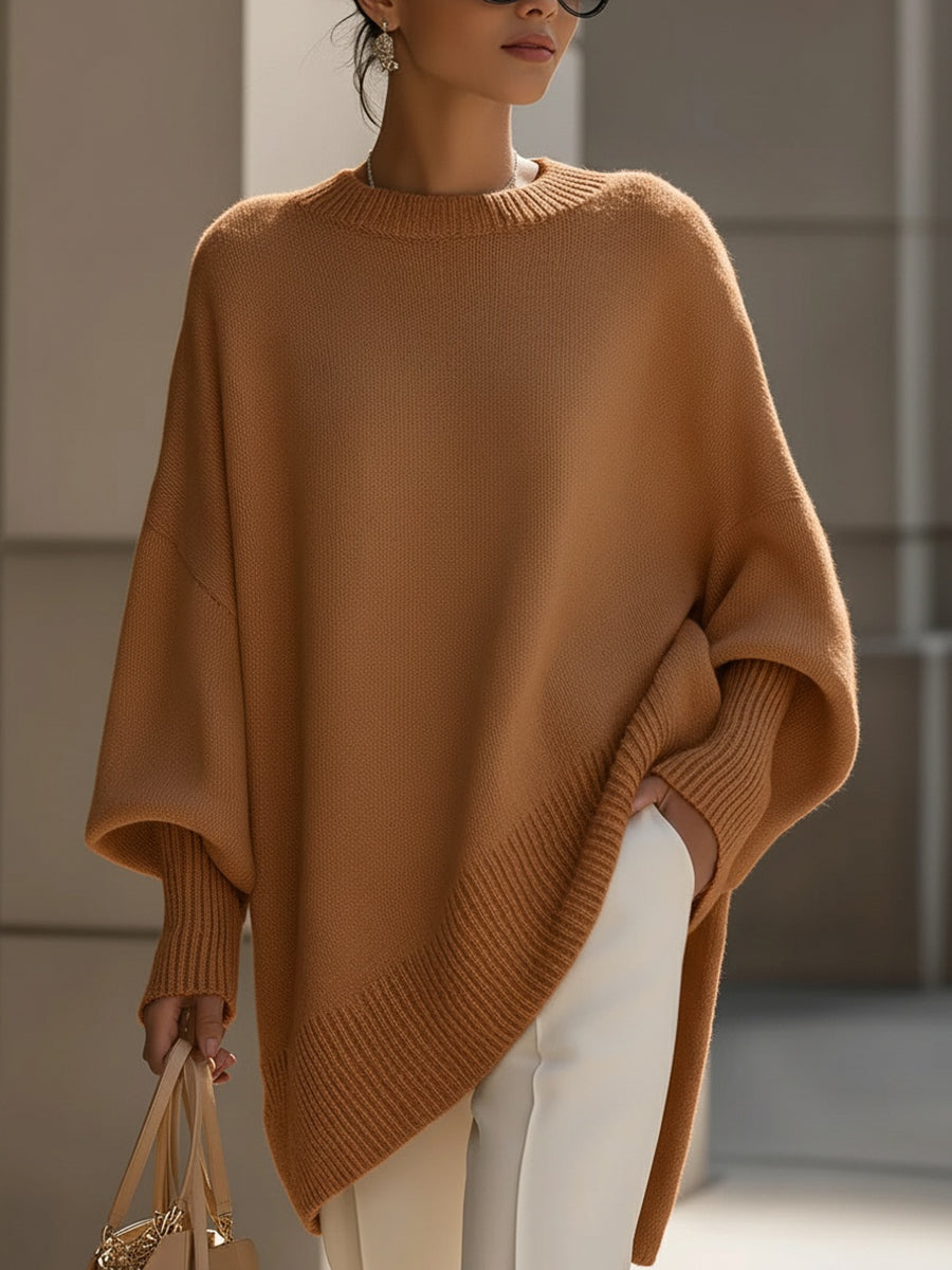 ISOLDE | RELAXED DRAPE KNIT SWEATER