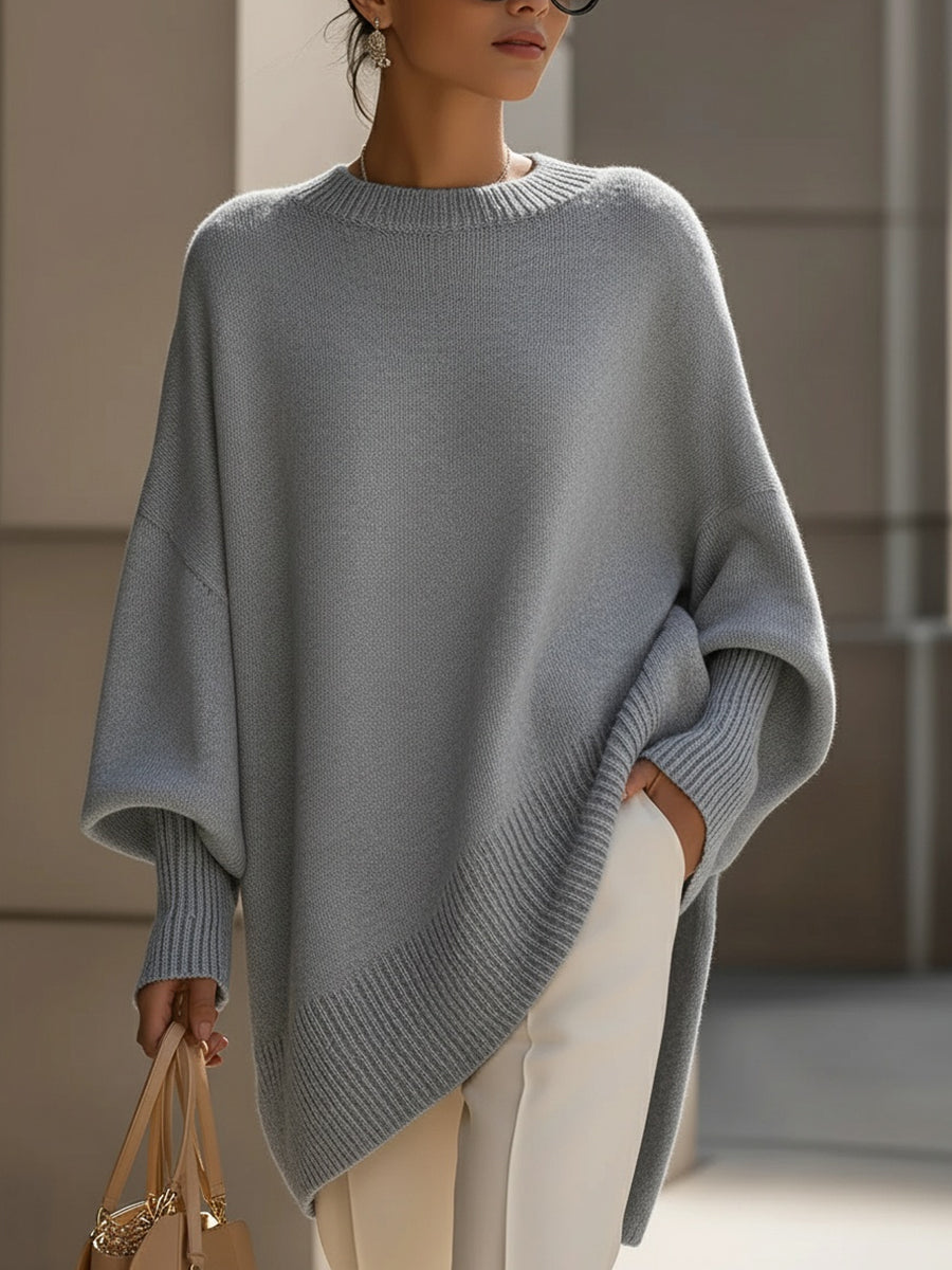 ISOLDE | RELAXED DRAPE KNIT SWEATER