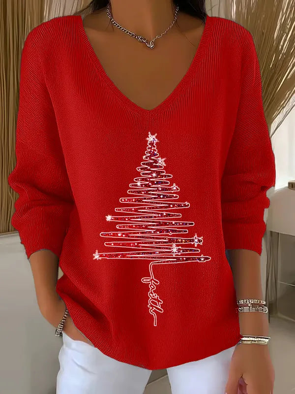 SKYLER | COZY V-NECK KNIT SWEATER