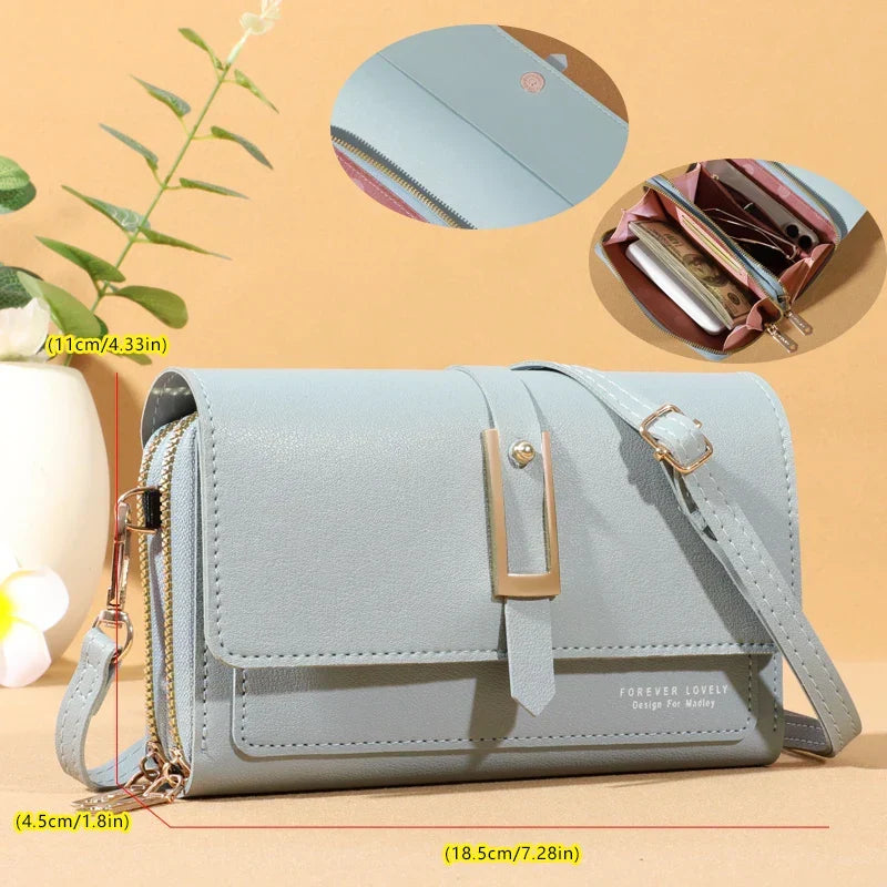 Chic Women's Crossbody Bag | Stylish Mobile Phone and Card Holder