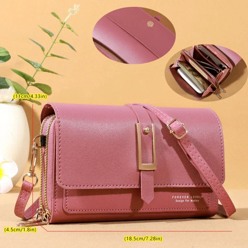 Chic Women's Crossbody Bag | Stylish Mobile Phone and Card Holder