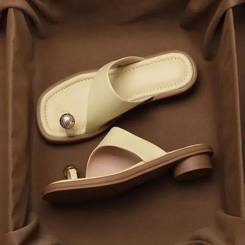 Maeve | Leather Slides