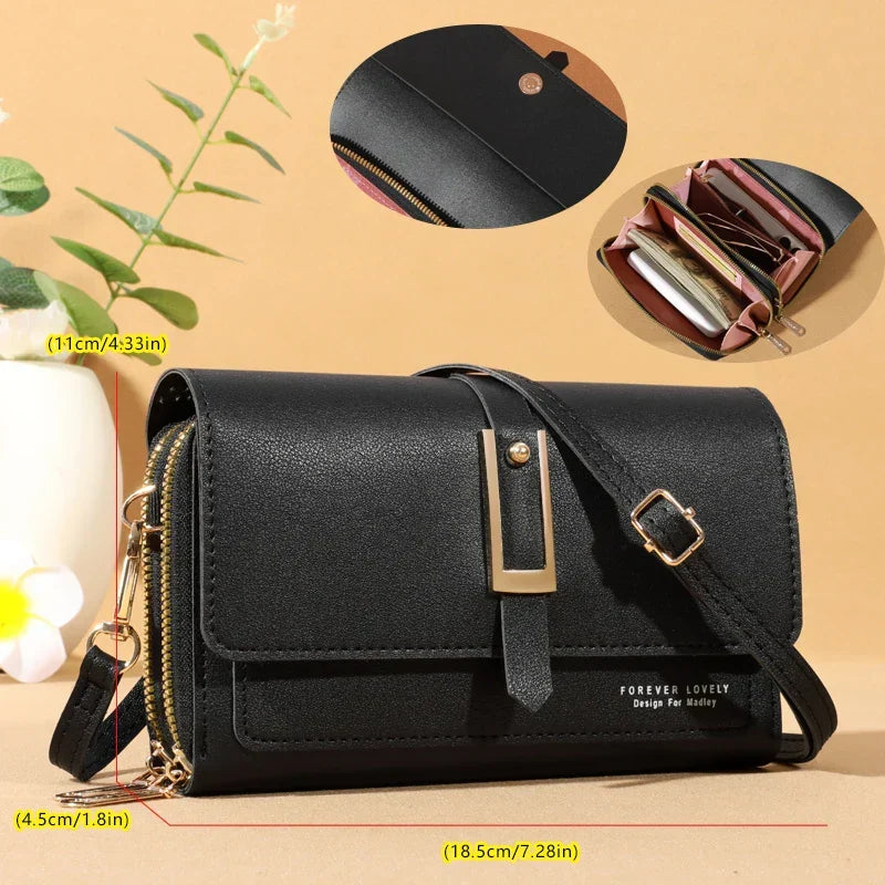 Chic Women's Crossbody Bag | Stylish Mobile Phone and Card Holder