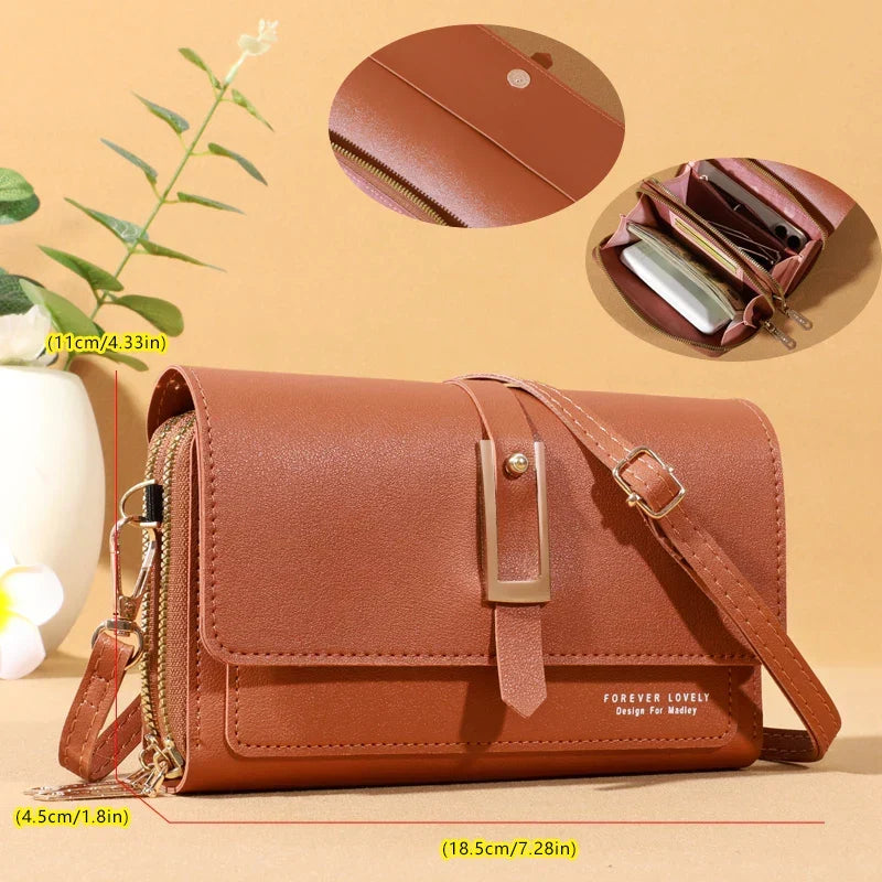 Chic Women's Crossbody Bag | Stylish Mobile Phone and Card Holder