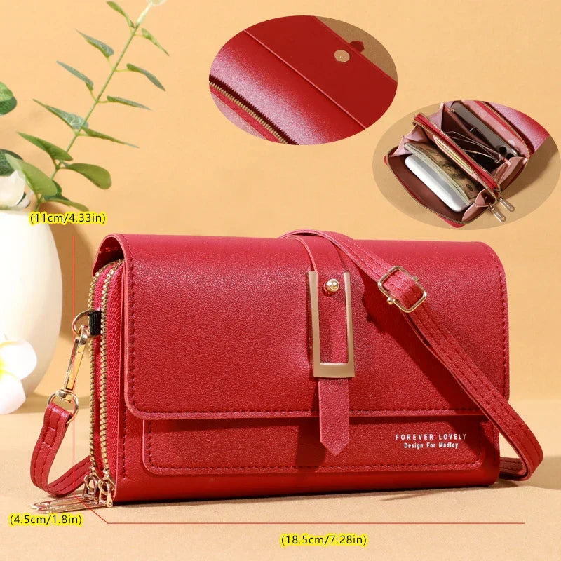 Chic Women's Crossbody Bag | Stylish Mobile Phone and Card Holder