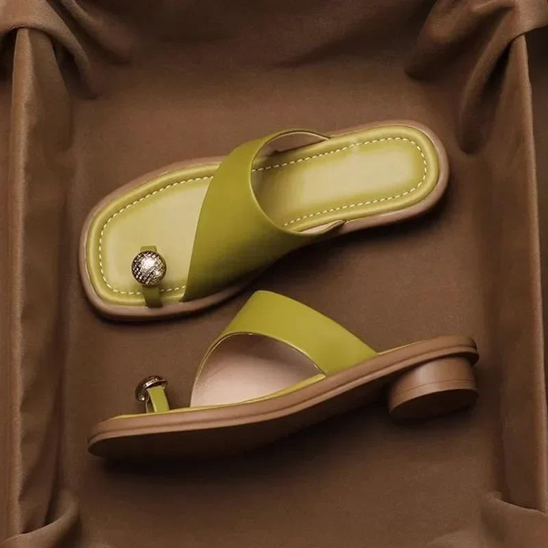Maeve | Leather Slides