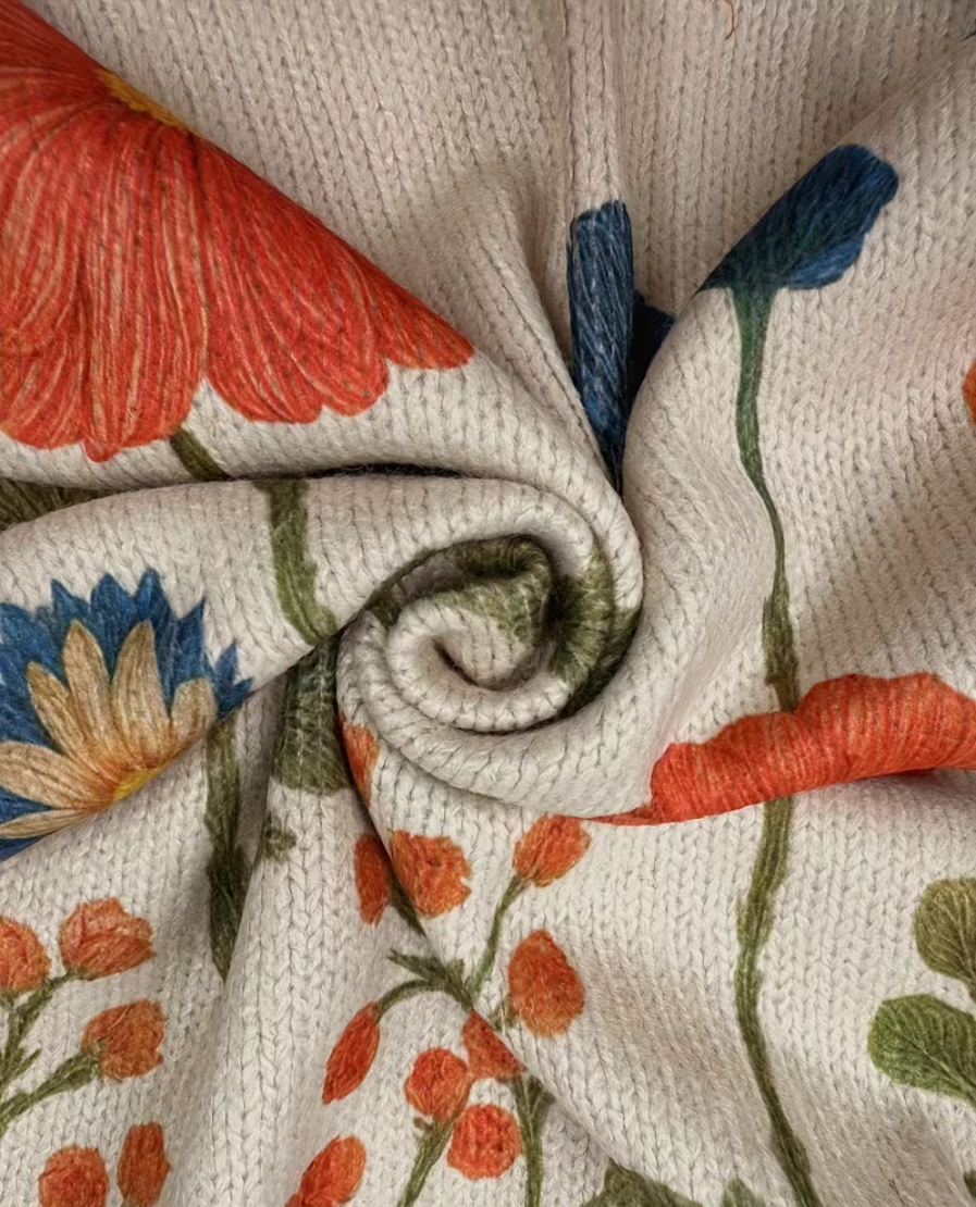 WRENNA | WILDFLOWER MEADOW ZIP-UP CARDIGAN
