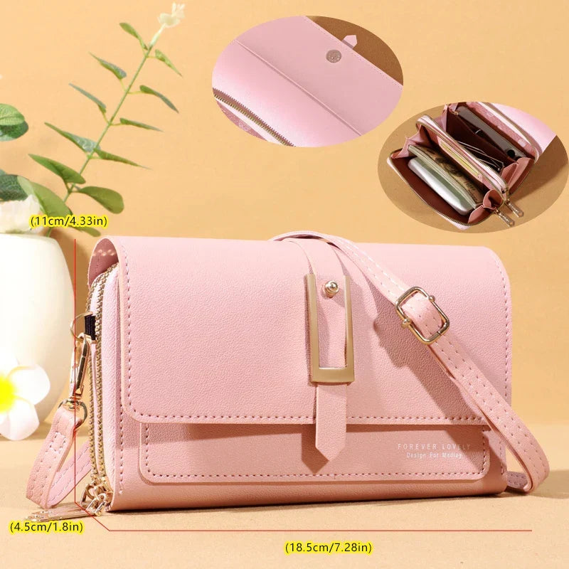Chic Women's Crossbody Bag | Stylish Mobile Phone and Card Holder