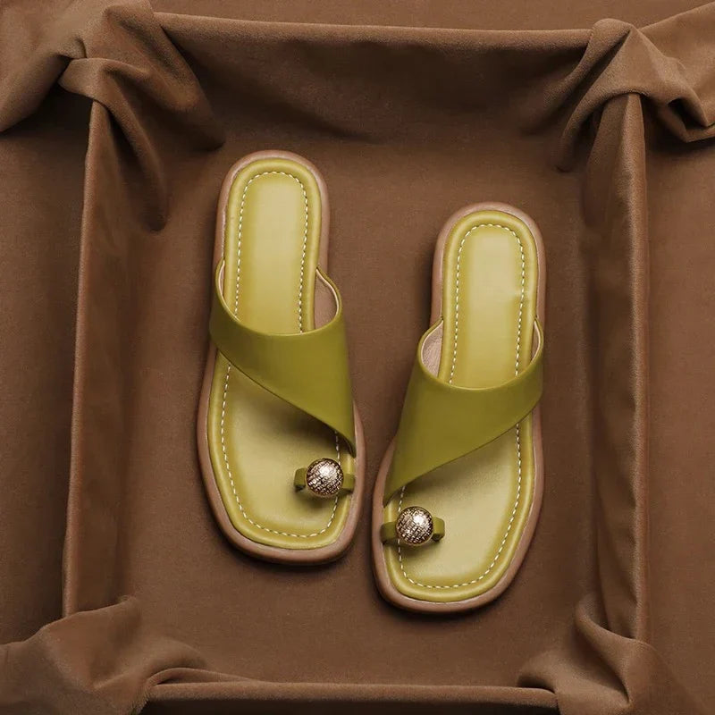Maeve | Leather Slides
