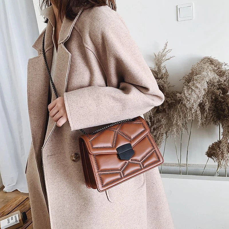 Chic PU Leather Crossbody Bag | Trendy and Stylish