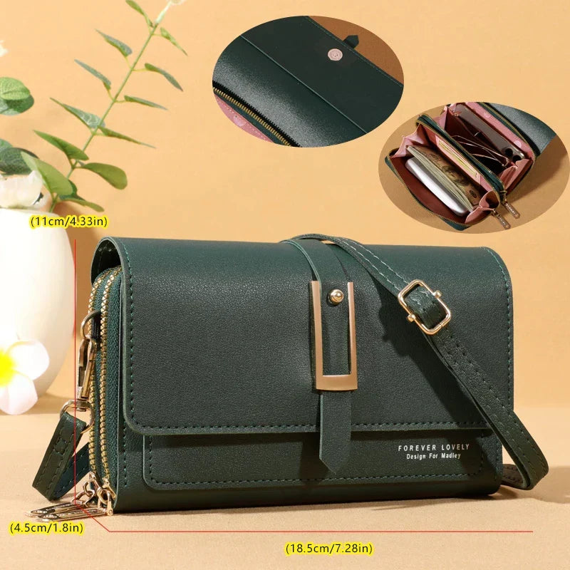 Chic Women's Crossbody Bag | Stylish Mobile Phone and Card Holder