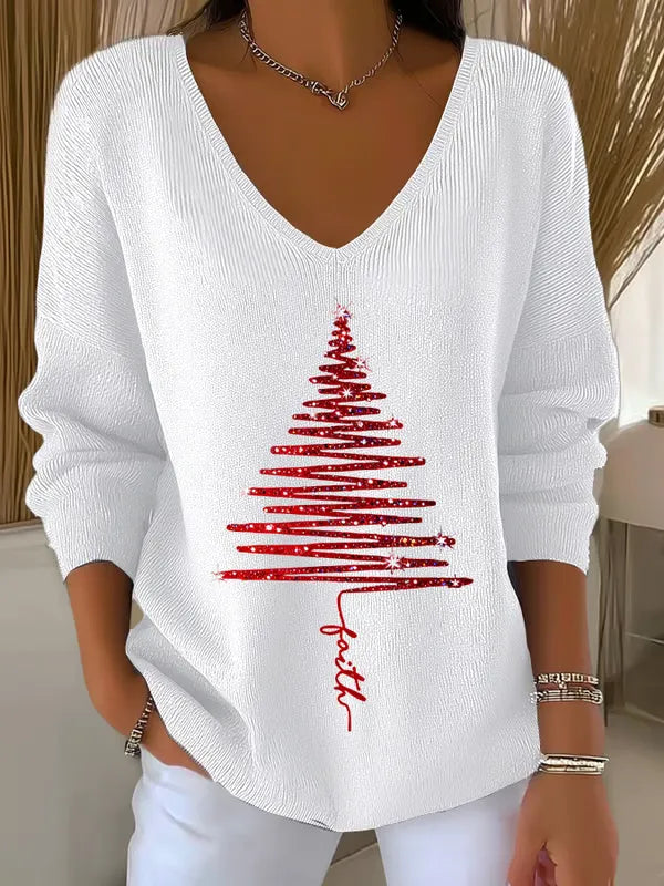 SKYLER | COZY V-NECK KNIT SWEATER