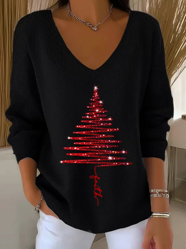 SKYLER | COZY V-NECK KNIT SWEATER