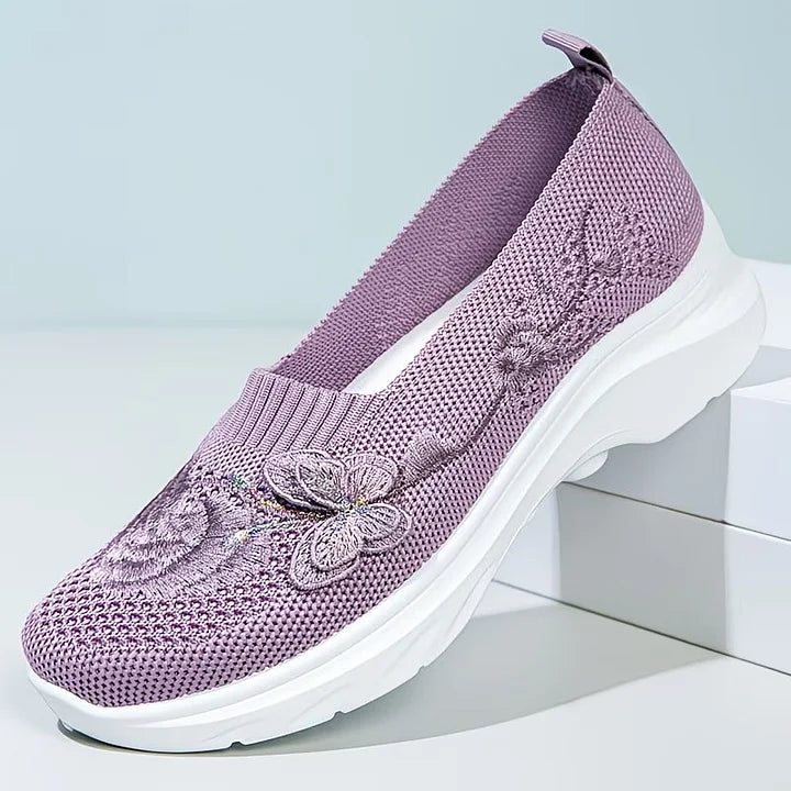 Carolyn | Butterfly Embroidered Loafers