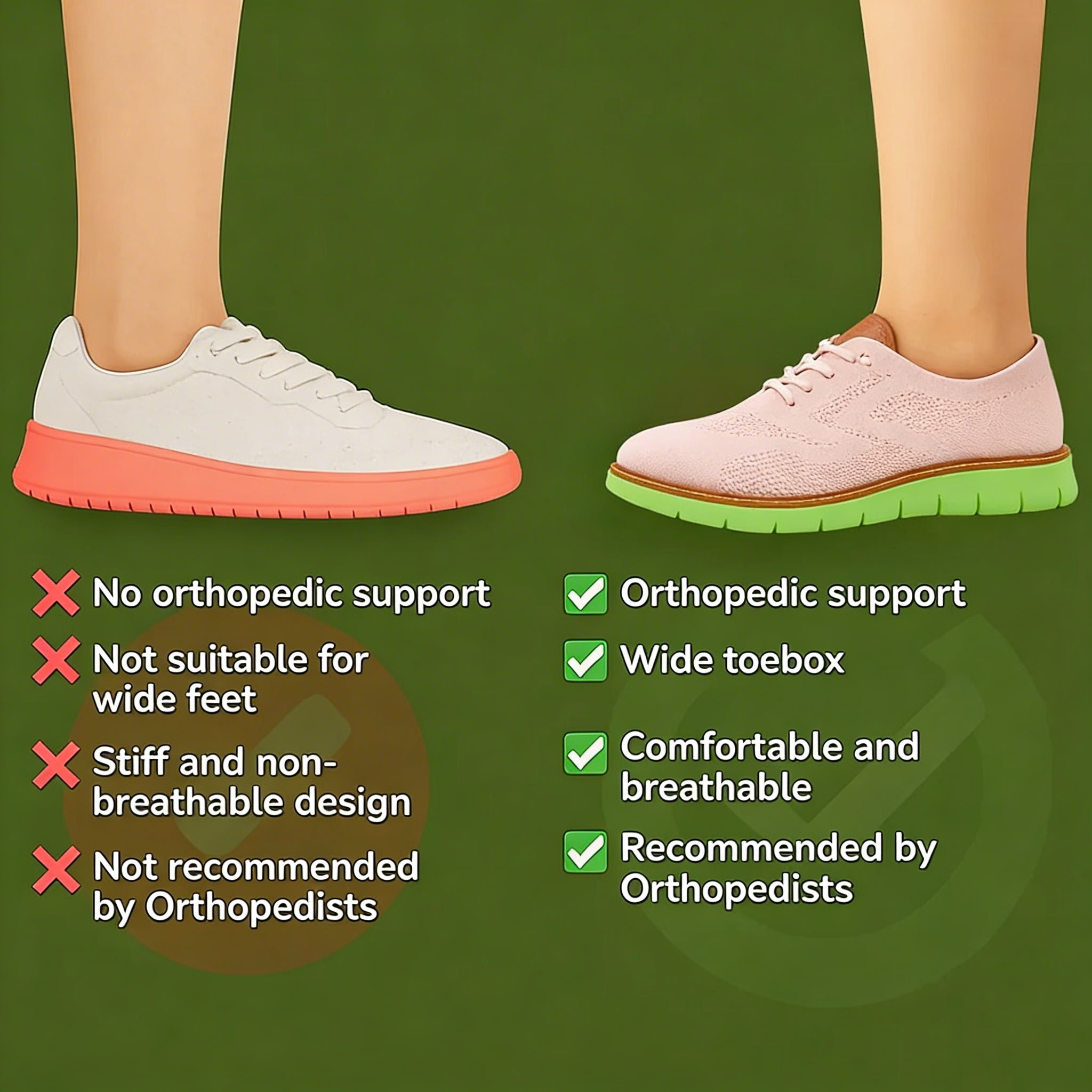 Lady Comfy | Healthy and Supportive Walking Shoes