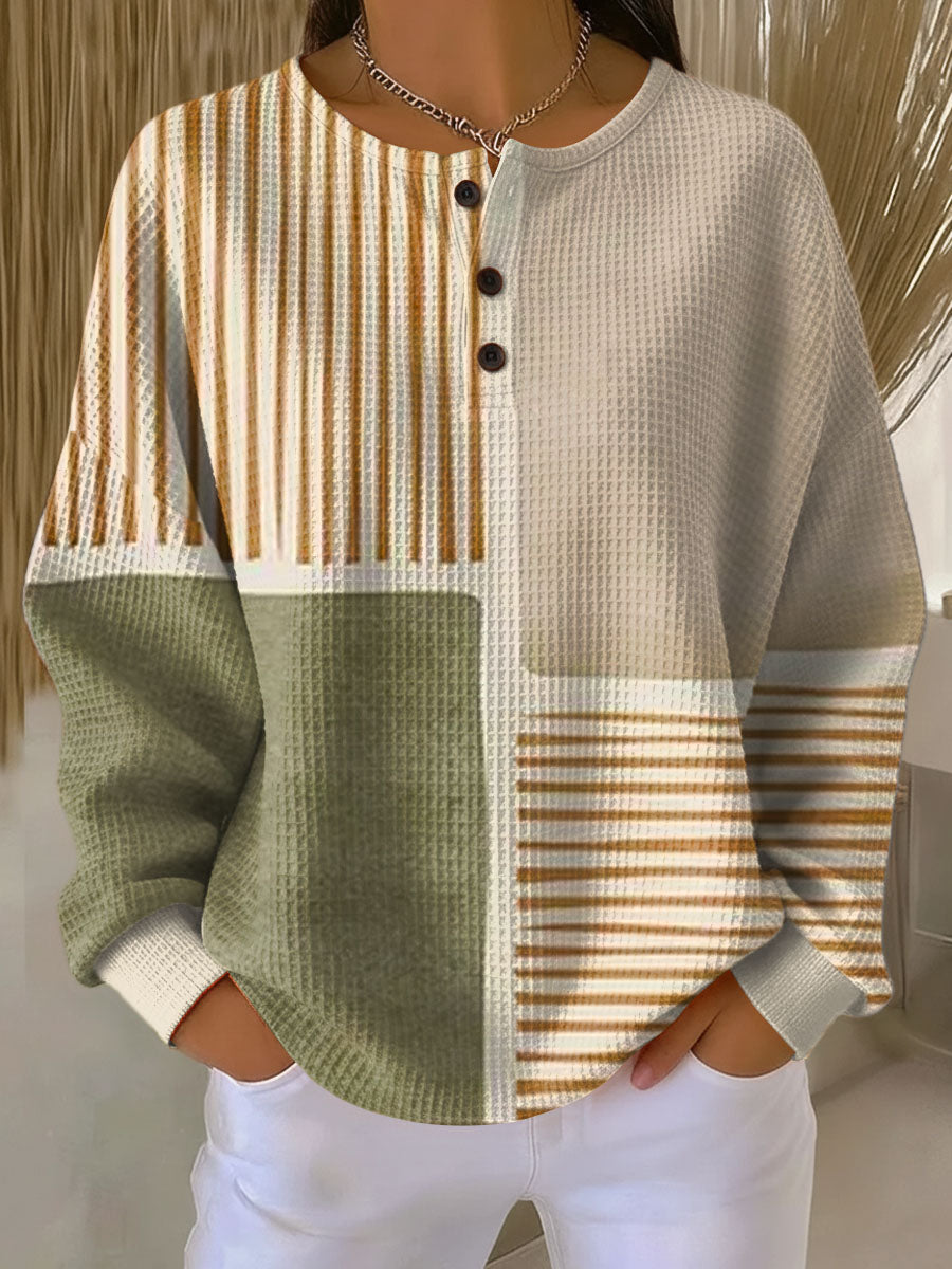 ELARA | COZY WAFFLE-KNIT SWEATER