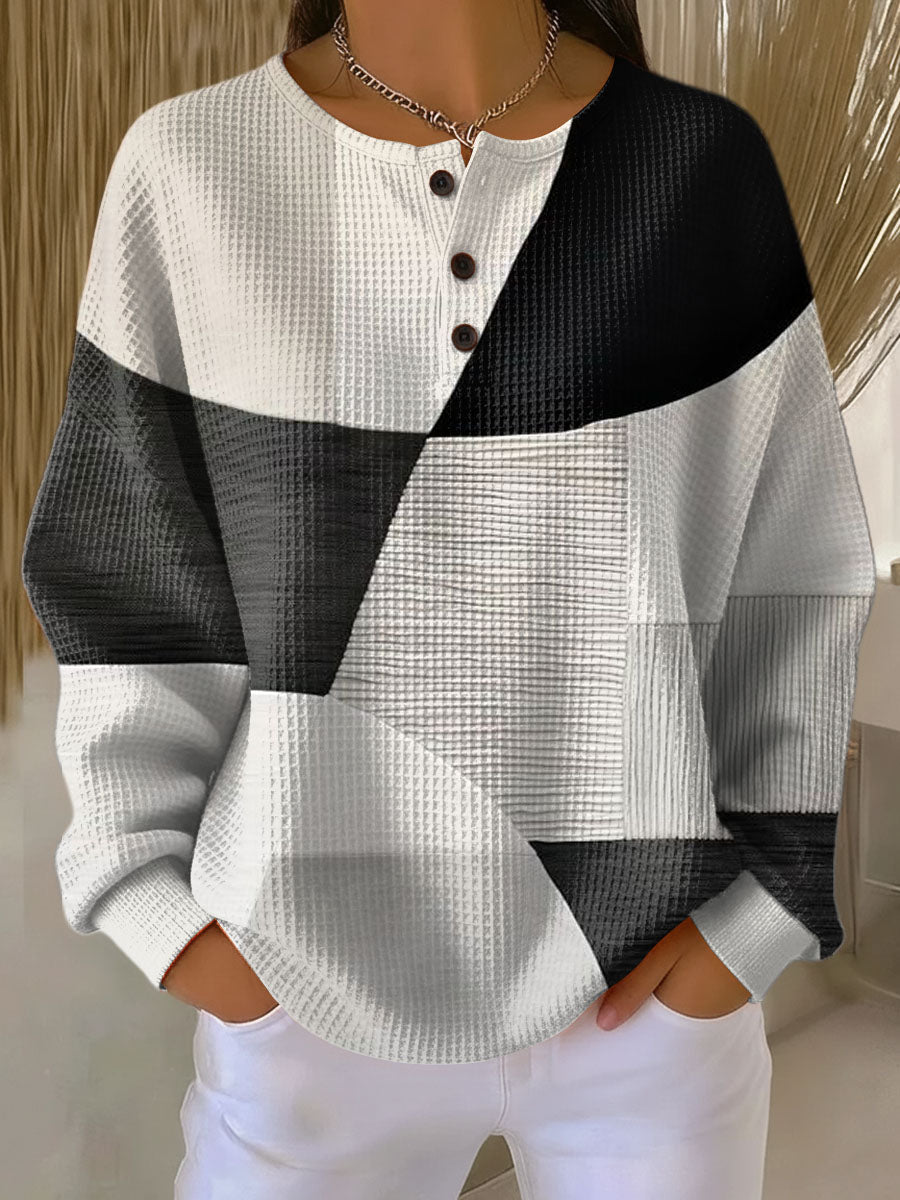 ELARA | COZY WAFFLE-KNIT SWEATER