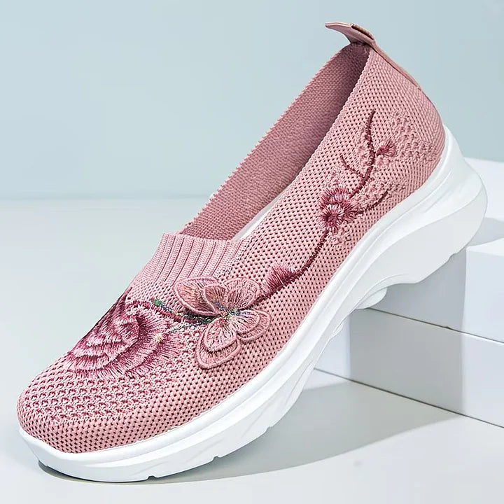 Carolyn | Butterfly Embroidered Loafers