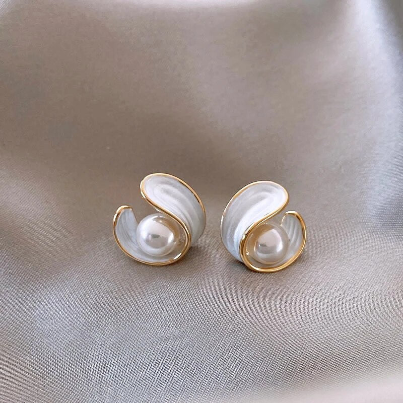 Classic Pearl Stud Earrings