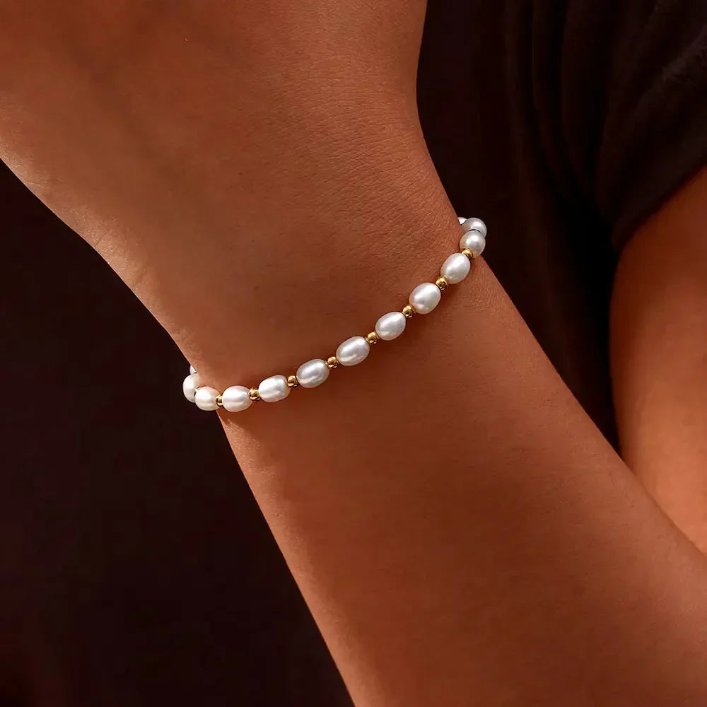 Elegant Pearl and Bracelet