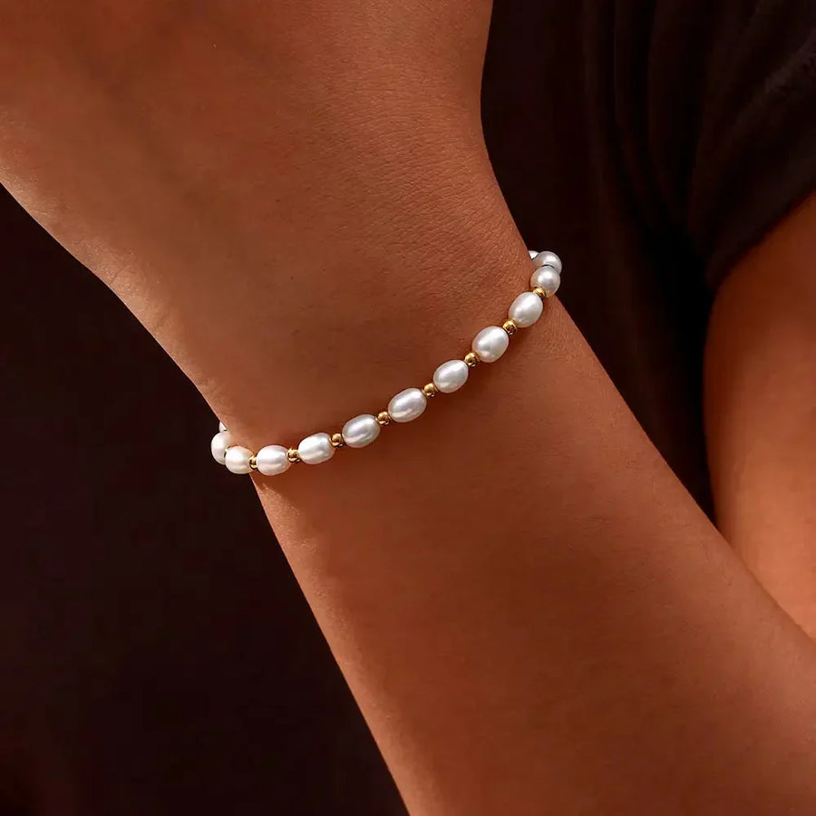 Elegant Pearl and Bracelet