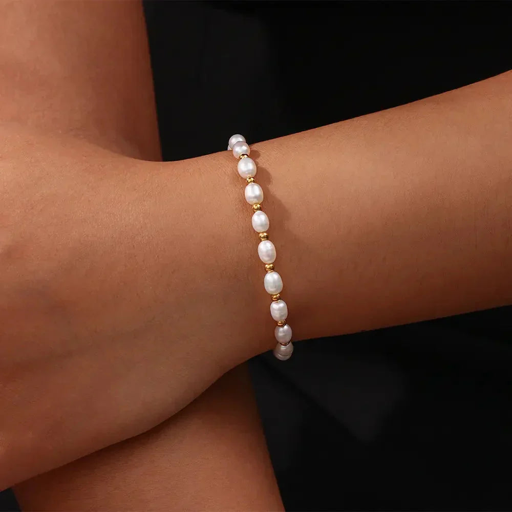 Elegant Pearl and Bracelet