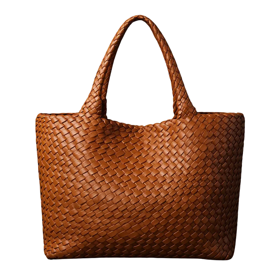 Lana | Handwoven Vegan Leather Tote
